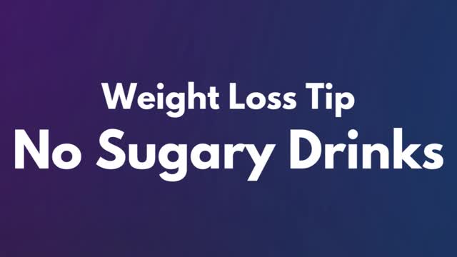 No Sugary Drinks 🍻🍹 | Weight Loss Tips