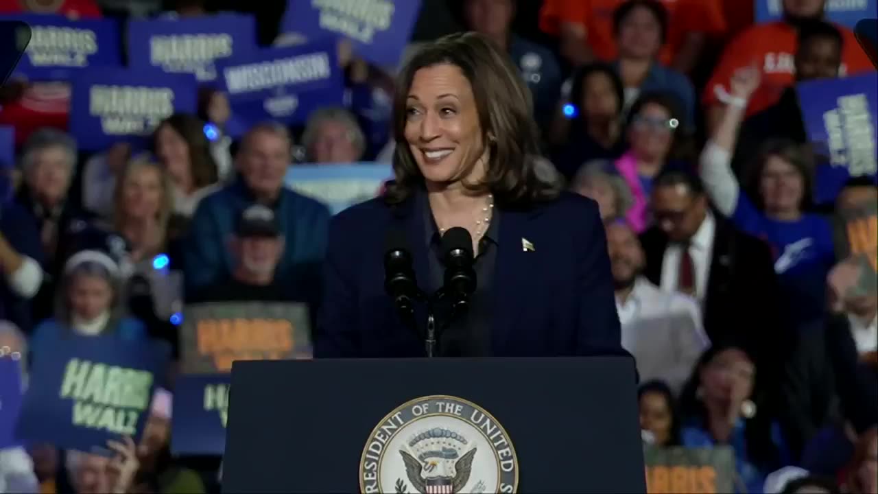 VP Harris rallies voters in battleground Wisconsin