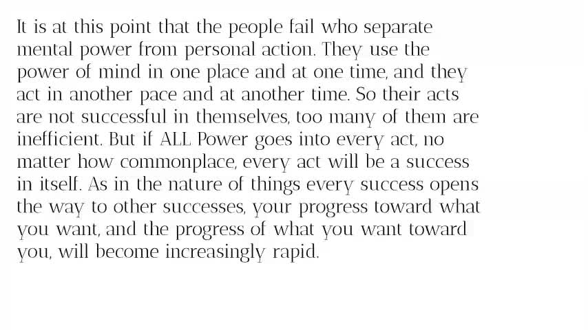 The Science Of Getting Rich Chapter 12 Efficient Action