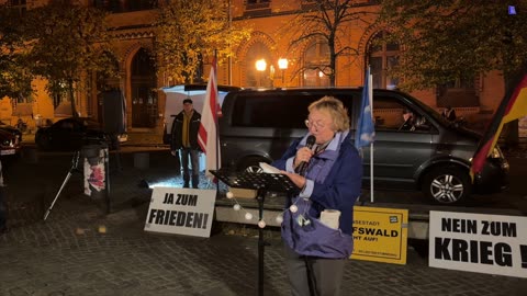 Greifswald - Christine die Ostsee muß ein Meer des Friedens bleiben 21-10-2024