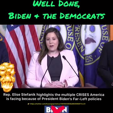 Rep Elise Stefanik highlights the multiple CRISES America is facing because of Far-Left Policies