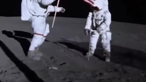 Moon landing video