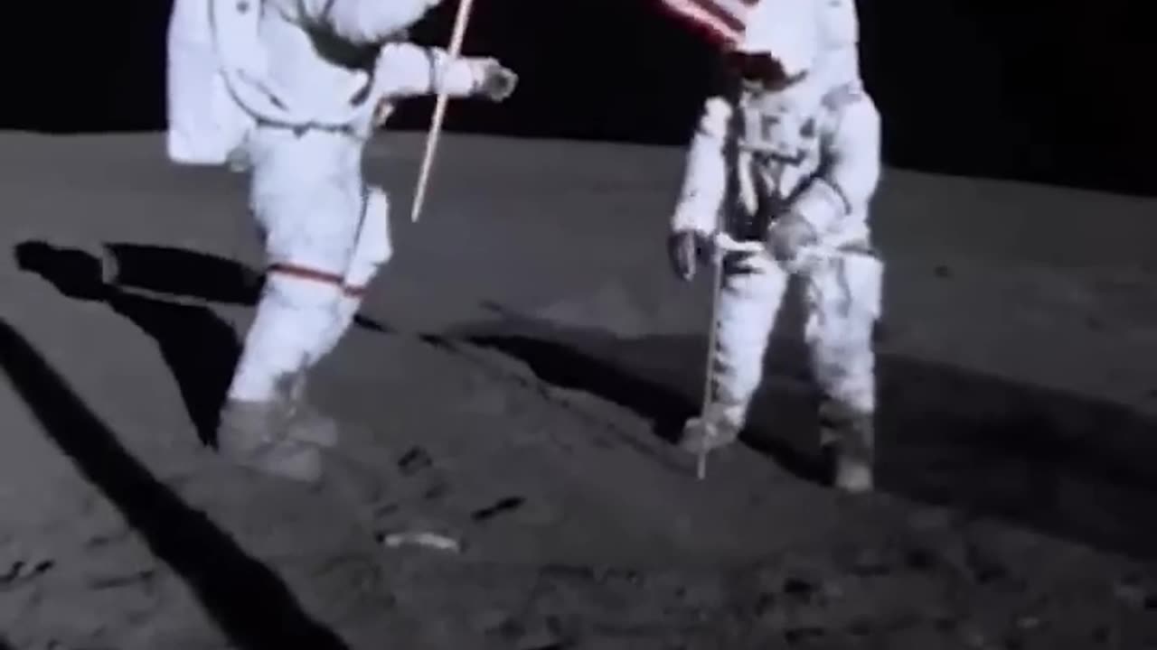 Moon landing video