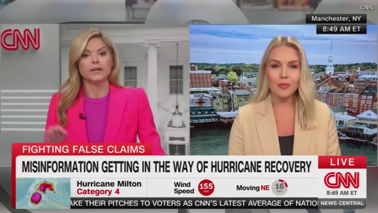 CNN anchor tells Trump campaign press secretary 'I'm talking' in on-air spat over hurricane response