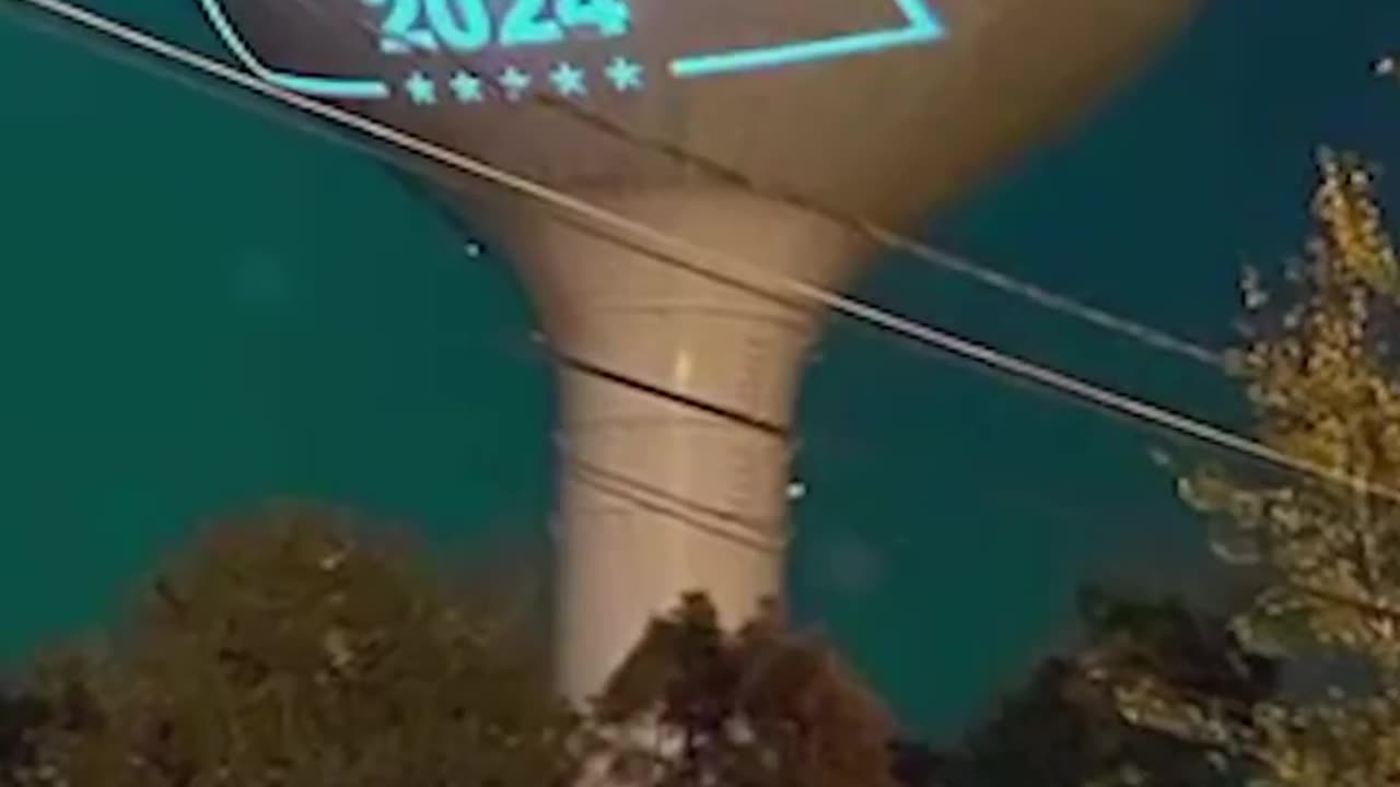 Massachusets town orders resident to stop projecting a Trump 2024 sign on the town's water tower.