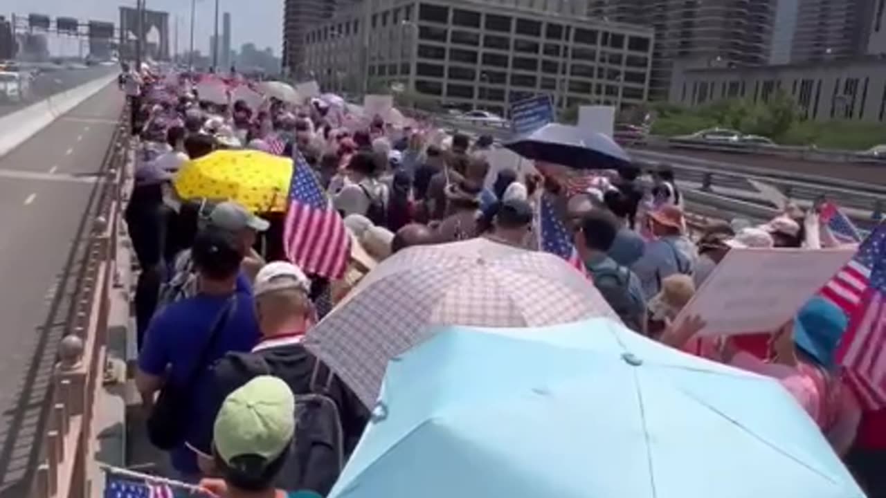 NOW — "NYC Asian American Protest Against Migrant Shelters Is HUGE".