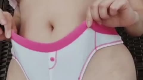 Panty fun trying on panties 