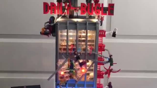 Lego Daily Bugle Set with lights and sound