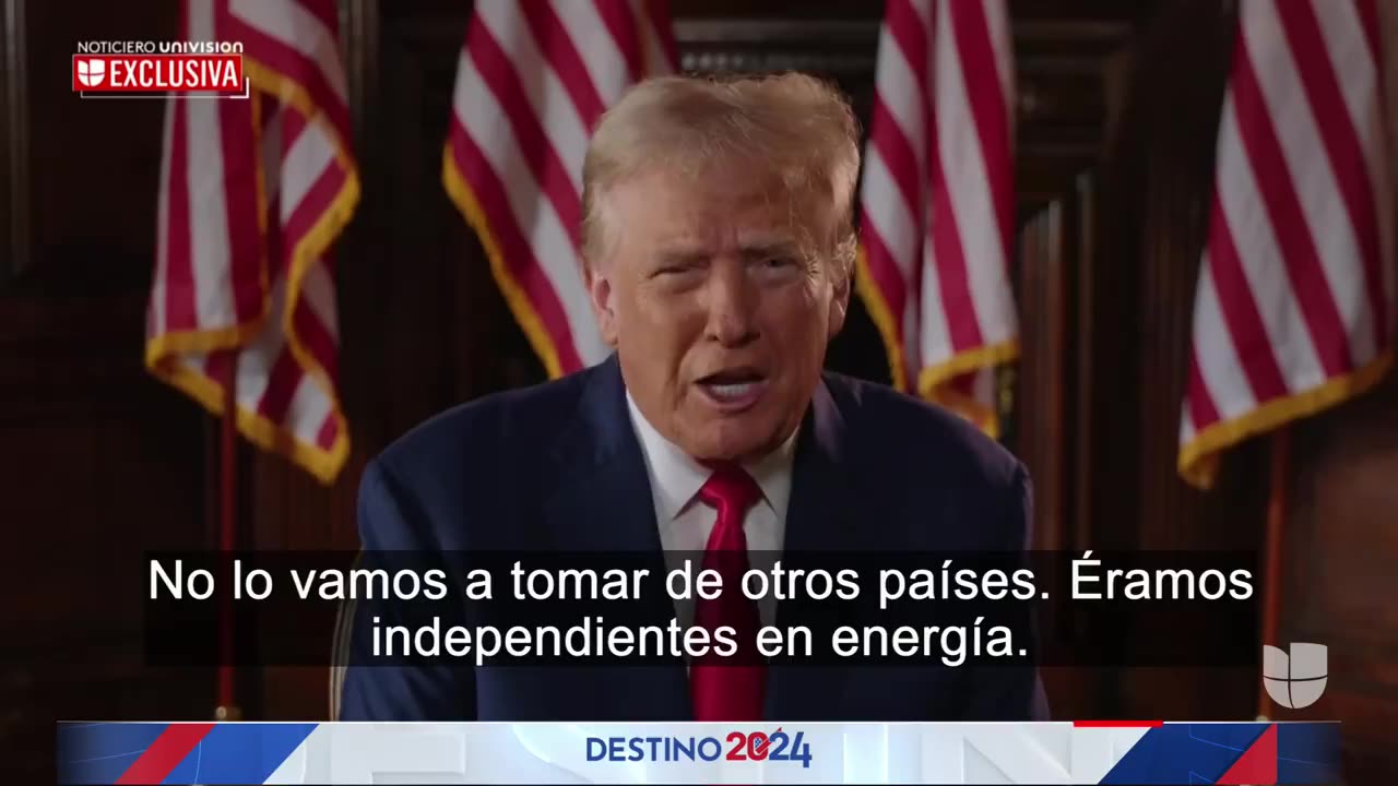 President Trump on Univision: Inflation has hurt the Hispanic population so badly.