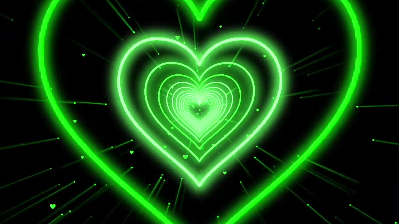 1152. Neon Heart Background💚Green Neon Heart Background Heart Heart