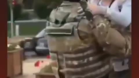 Ukrainian Soldier's Emotional Moments