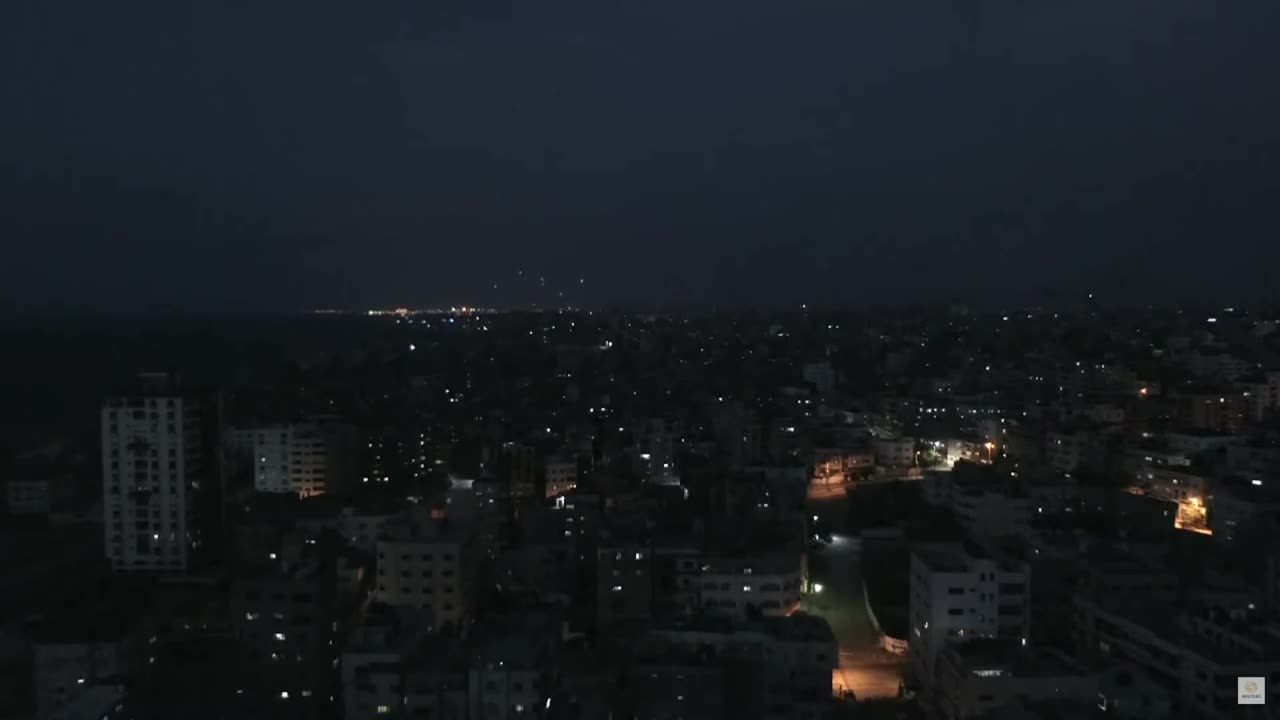 🚀🛡️ Israel War | View of the Iron Dome Intercepting Rockets from Gaza | RCF