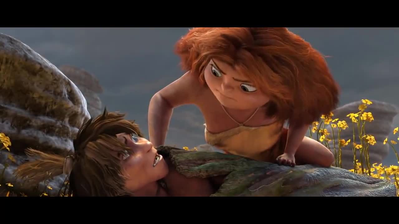 The Croods - Guy & Eep go to finding " Tomorow" Lands - Best Funny Moments-17