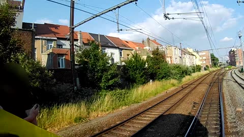 Train surfing in Belgium