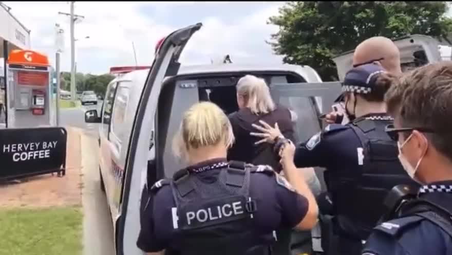 In Queensland, Australia, Woman Arrested For Not Showing Vaccination Status At A Café!!!