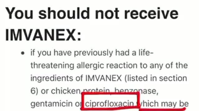 The Monkeypox jab’s ingredients include the antibiotic that wheelchaired this doctor, ciprofloxacin.