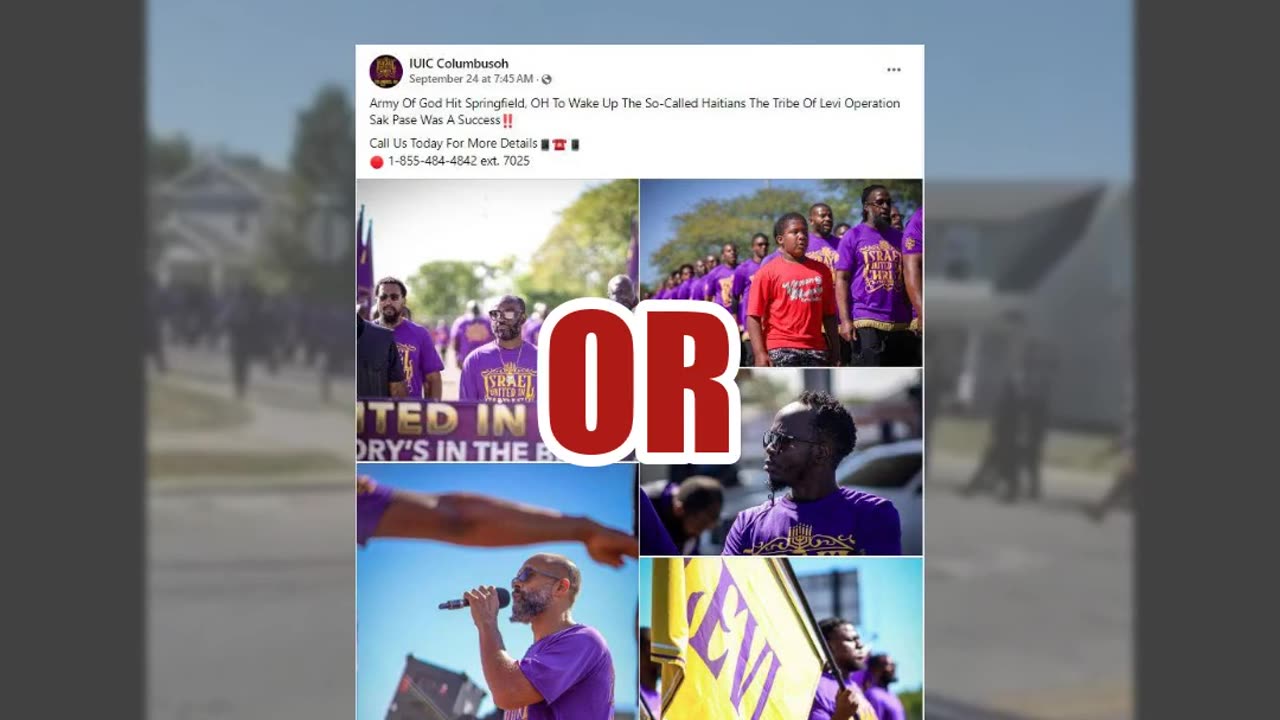Fact Check: Springfield, Ohio Video Does NOT Show Haitian Militia -- Self-Described Israelite Group