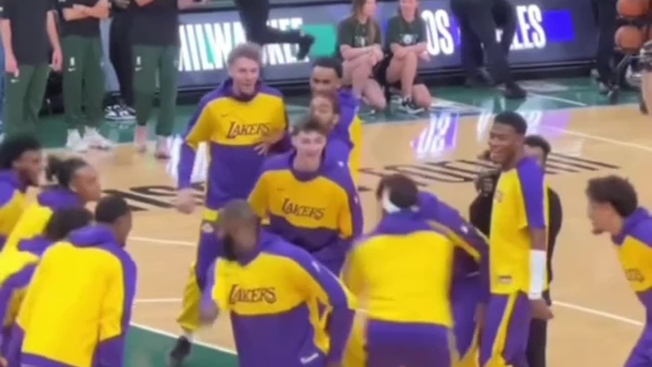 LEBRON JAMES HAVING FUN
