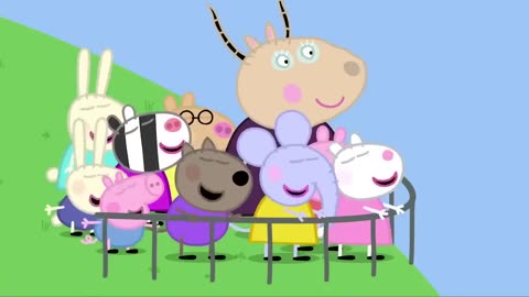 Peppa Travels by School Bus to the Mountains | Travel with Peppa