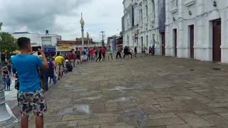 Manifestaciones vandálicas en la mañana de este lunes en Piedecuesta