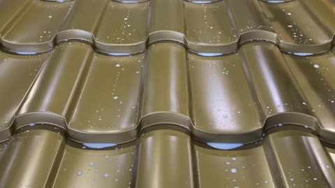 Metal tile Adamante for roof in Gold color