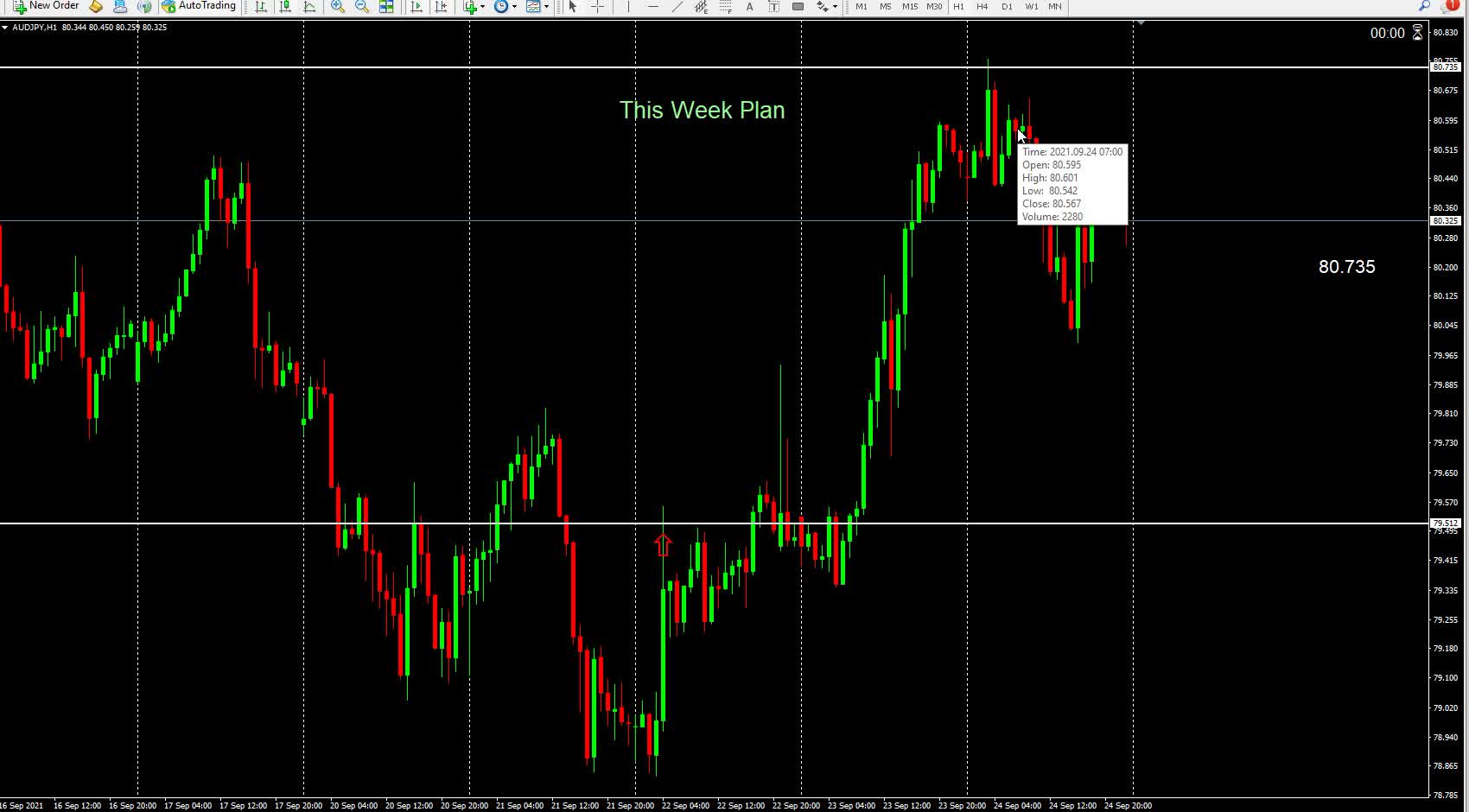 This shows the levels I selected on FX charts 19/09/21 or 09/19/21