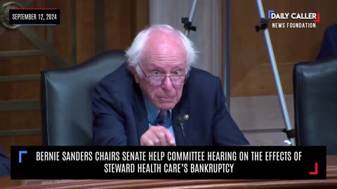 Sen. Sanders Chairs Senate H.E.L.P. Committee Hearing On The Effects Of Steward Health Care's Bankruptcy