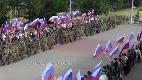 Nižnij Novgorod přivítal hrdinské vojáky Ruské armády, kteří se vrátili z Donbasu