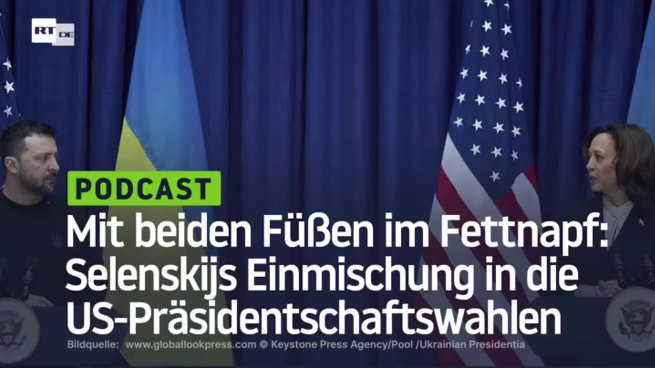 Mit beiden Füßen im Fettnapf: Selenskijs Einmischung in die US-Präsidentschaftswahlen