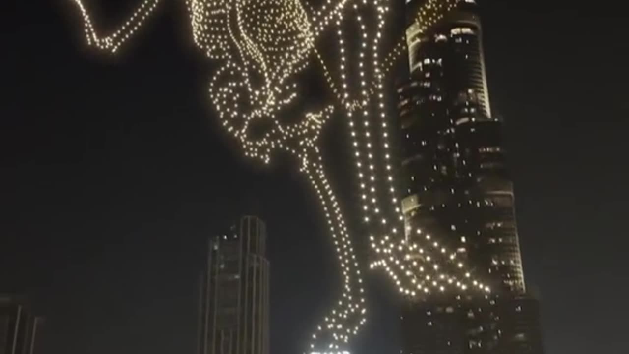 Dubai Halloween drones show