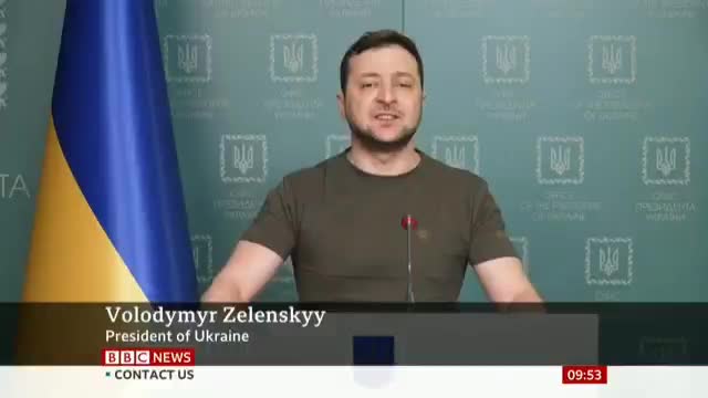 Ukraine's President Zelensky says Russia has bombed humanitarian aid convoys