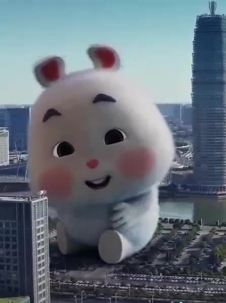 SUPER Cute Fat rabbit | funny videos Green Rabbit