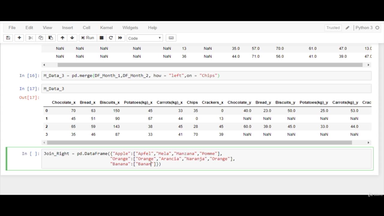 Python Full Course - Chapter 9 - 10. Combining Data Frames Part – II