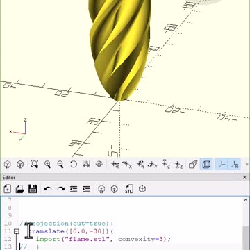 OpenScad: Projection cut
