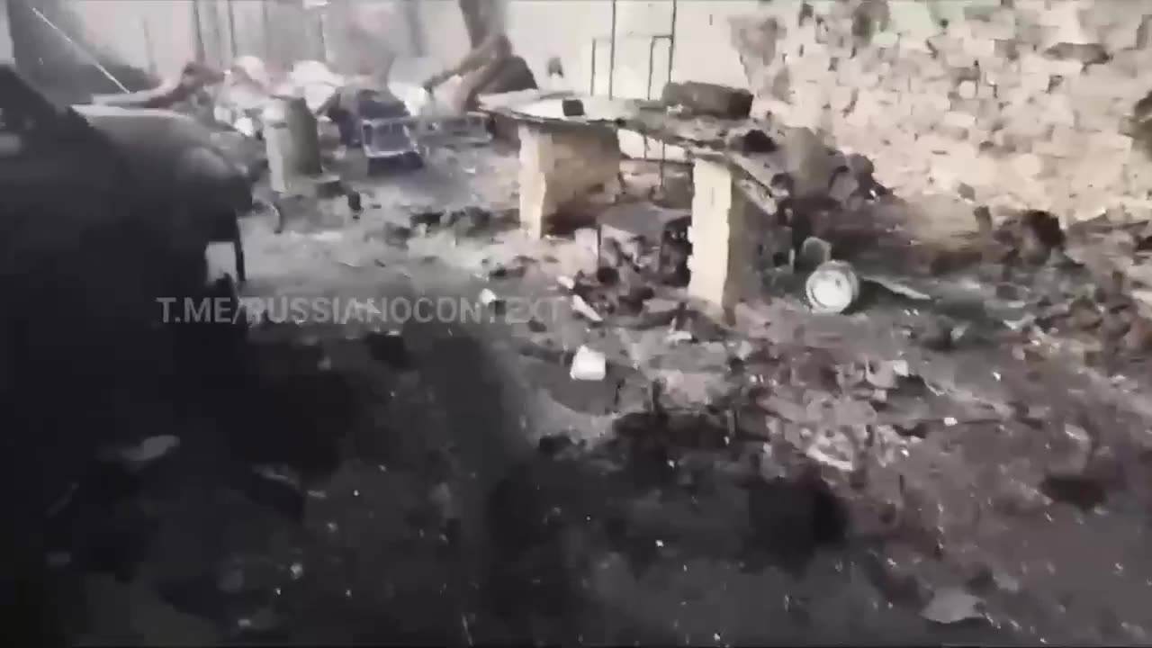 Russian Soldier Films the Aftermath of Ukrainian Drone Strikes on a Supply Depot Near Lysychansk