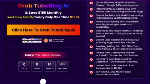 TubeBlog AI Review - Turn Any Youtube Videos into SEO Blogs