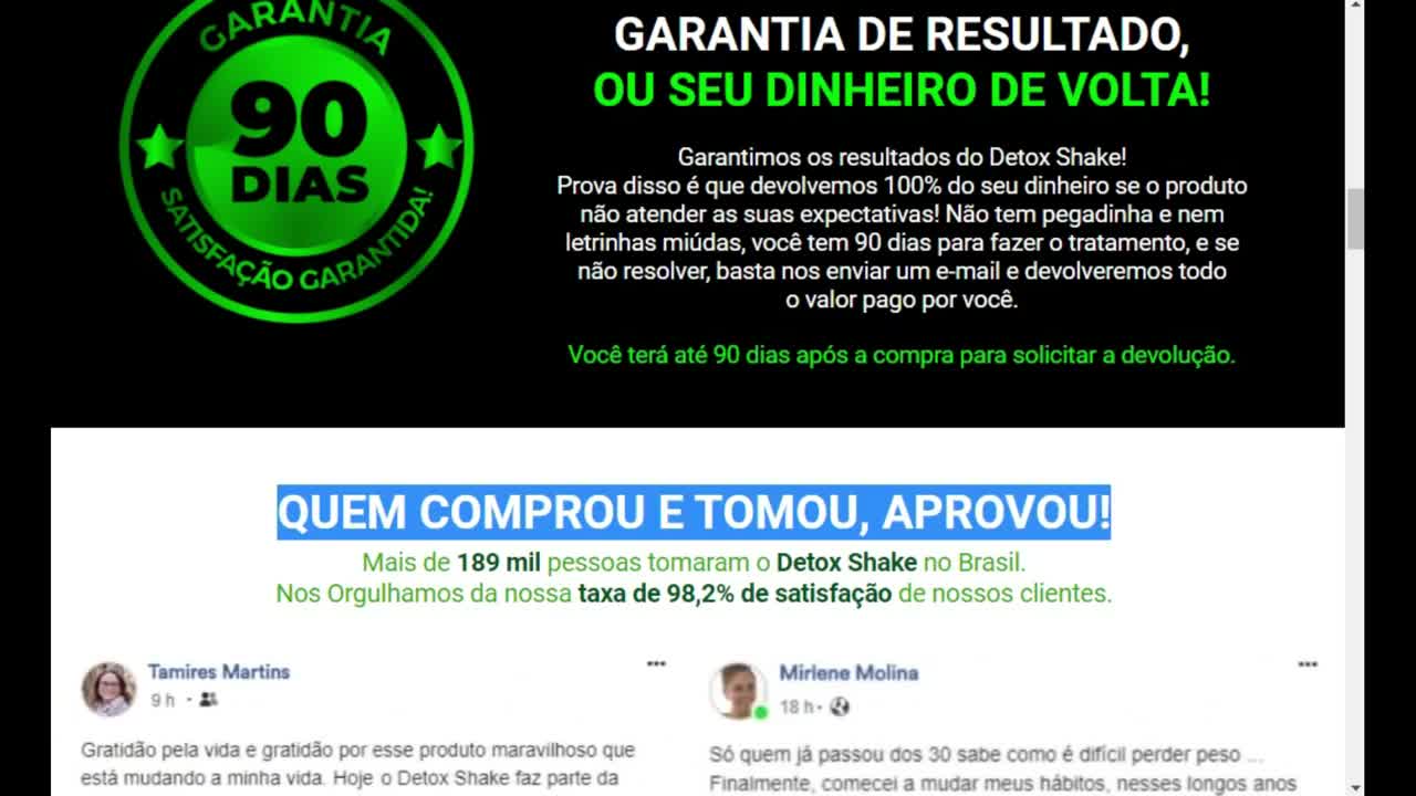 Como Emagrecer de Forma Rápida - Adeus Pança com DETOX SHAKE o Melhor...-COMPROVADO!!