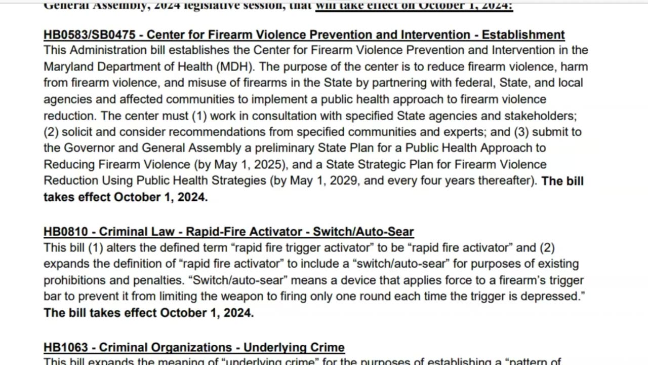 241008 Maryland State Police Advisory Email - New Laws Effective 10-01-24.mp4