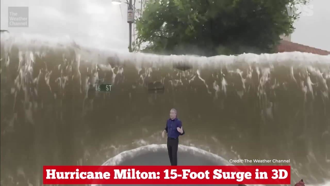 Hurricane Milton’s Surge Visualized in 3D