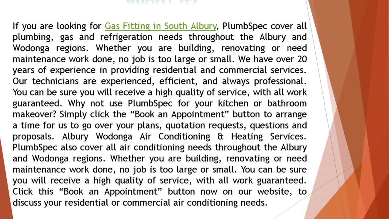 If you are looking for Gas Fitting in South Albury