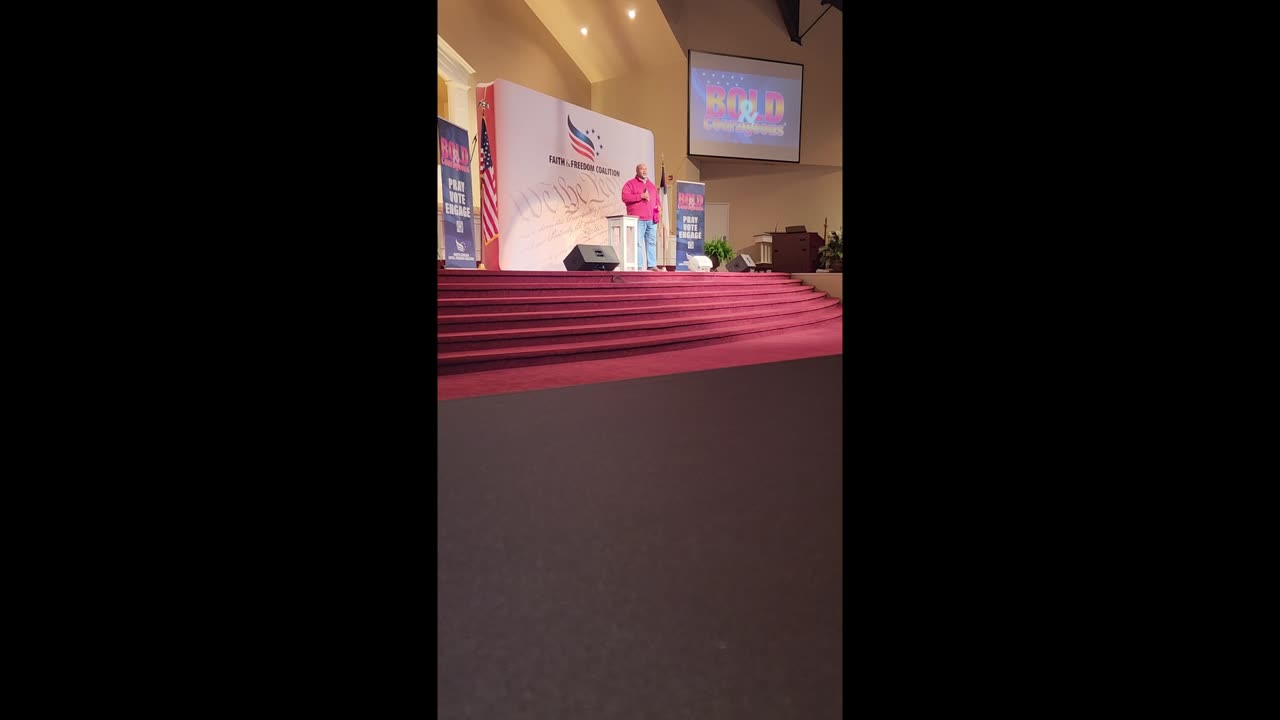 Mark Robinson at the 2024 Bold & Courageous Faith & Freedom Rally