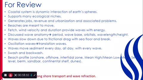 Coastal Systems: Beaches and Waves