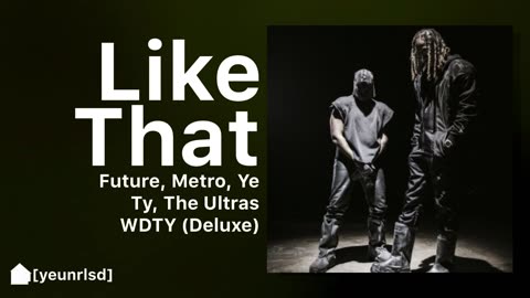 Future x Metro Boomin x Ye - Like That remix ft Ty Dolla Sign (video)