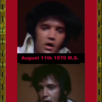 Elvis-"One Night" August 1970 Side by Side