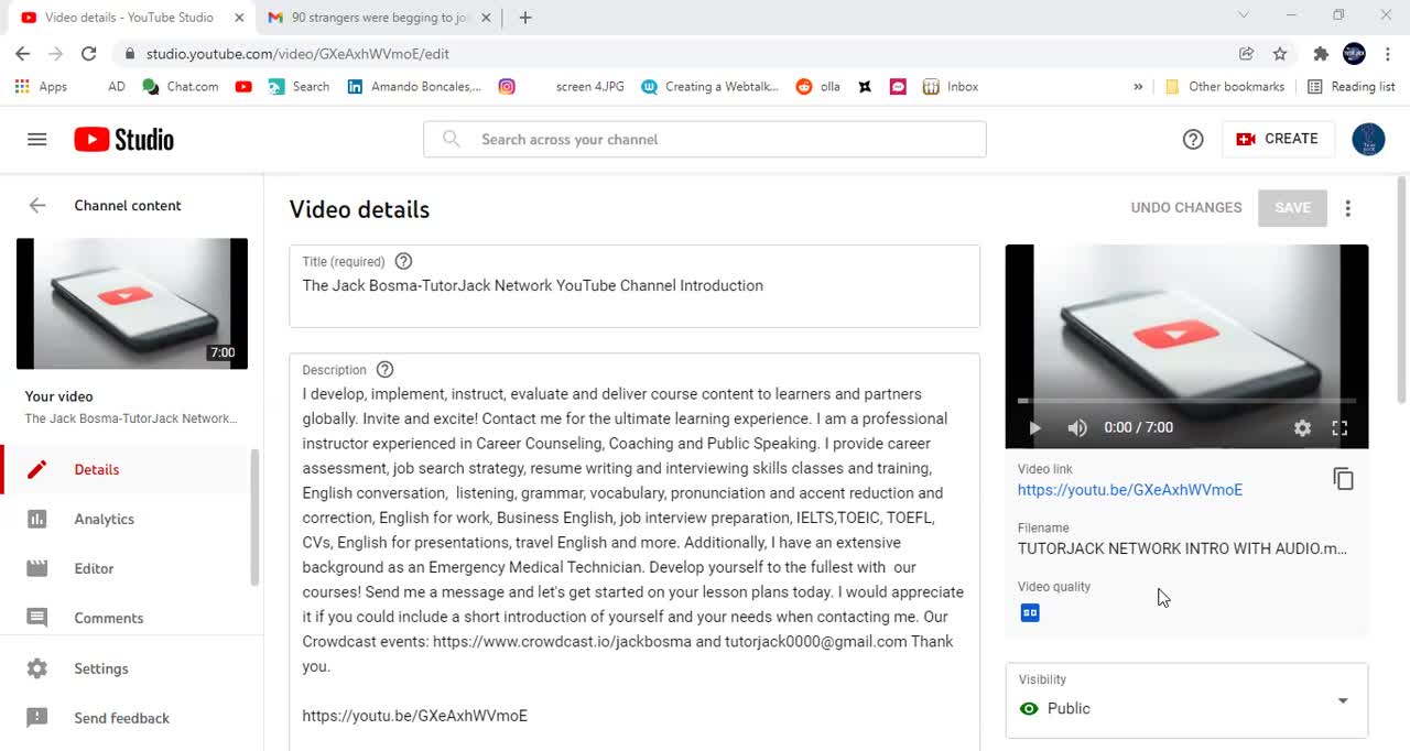 The Jack Bosma TutorJack Network YouTube Channel Introduction Is My Most Popular Video
