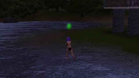 Sims 3 glitch - running on water