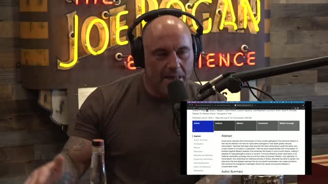 Joe Rogan: biggest % of ppl who haven’t been vaxxed are ppl of color.