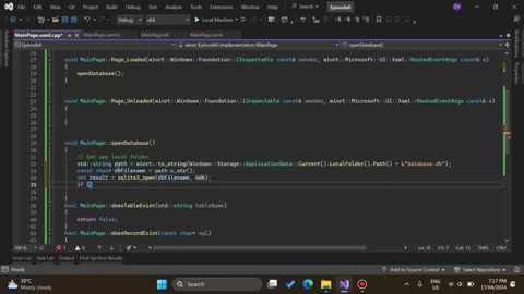 C++/WinRT + WinUI - Episode 7: Sqlite Part II
