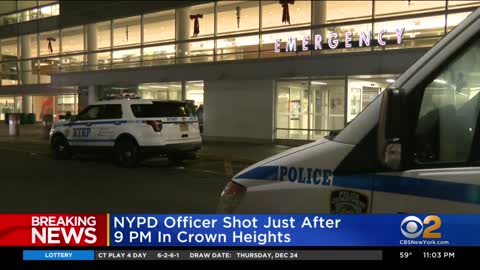 NYPD Officer Rushed To Hospital After Being Shot in The Back on Christmas Eve