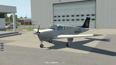 taking the Carenado F33A Beechcraft Bonanza out for some training on a KEZF